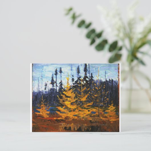  Canadees Wilderness Tom Thomson Tamaracks Briefkaart (Staand voorkant)