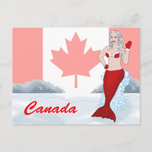 Canadees zeemeerminnend briefkaart (Voorkant)