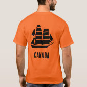 Canadees zeilschip t-shirt (Achterkant)