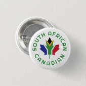 Canadees Zuid-Afrikaans Ronde Button 3,2 Cm (Voorkant /achterkant)