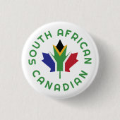 Canadees Zuid-Afrikaans Ronde Button 3,2 Cm (Voorkant)