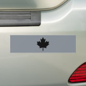 Canadees zwart-mappenblad bumpersticker (Op auto)