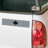 Canadees zwart-mappenblad bumpersticker (Op Truck)