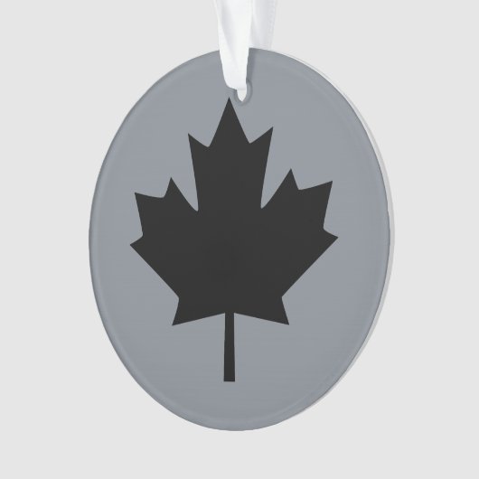 Canadees zwarte bladsymbool ornament (voorkant)