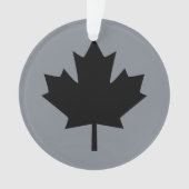 Canadees zwarte bladsymbool ornament (voorkant)