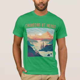 CANADESAAN IN HART EN NIEREN. ONZE NOORDEN STERK E T-SHIRT