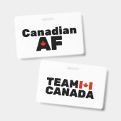 Canadese AF, Team Canada Badge (Voor- en achterkant)