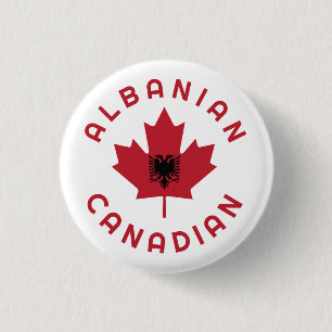 Canadese Albanese rots Ronde Button 3,2 Cm