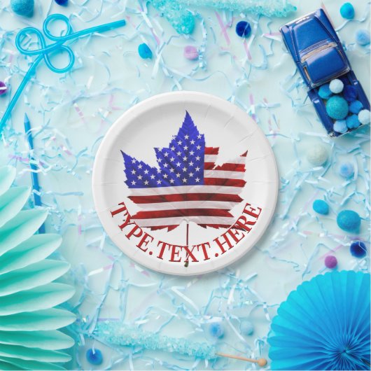 Canadese Amerikaanse Borden Custom Flag Paper Bord (Feest)