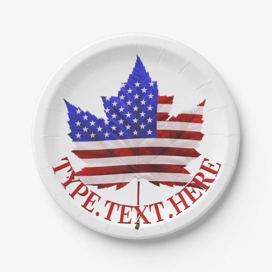 Canadese Amerikaanse Borden Custom Flag Paper Bord (Voorkant)