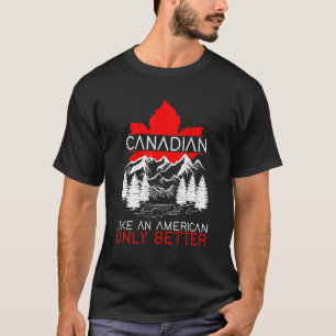 Canadese Amerikaanse bos esdoornblad patriottische T-shirt