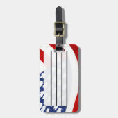 Canadese/Amerikaanse golfvlag Bagagelabel (Voorkant verticaal)