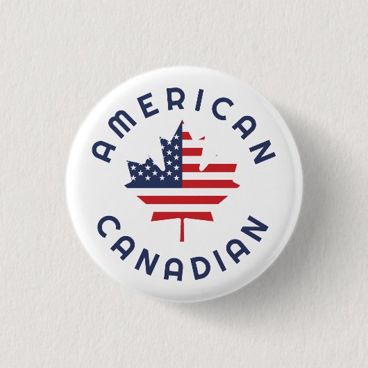 Canadese Amerikaanse Roots Ronde Button 3,2 Cm (Voorkant)
