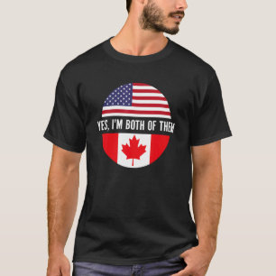 Canadese Amerikaanse vlag Canada vlag op 4 juli T-shirt