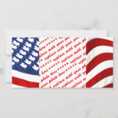 Canadese / Amerikaanse Wapperende Vlag (Voorkant)