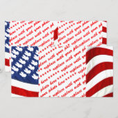 Canadese / Amerikaanse Wapperende Vlag (Voorkant / Achterkant)