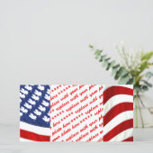 Canadese / Amerikaanse Wapperende Vlag (Staand voorkant)