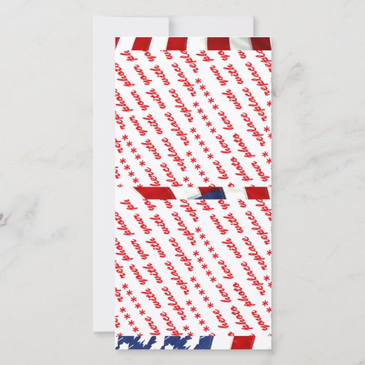 Canadese / Amerikaanse Wapperende Vlag (Achterkant)