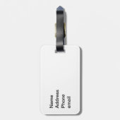 Canadese aple Leaf Bagagelabel (Achterkant verticaal)