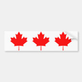 Canadese aple Leaf Bumpersticker (Voorkant)