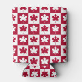Canadese aple Leaf Checker Pattern Dag Blikjeskoeler (Achterkant)