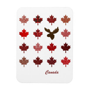 Canadese aple Leaf en Moose Magneet