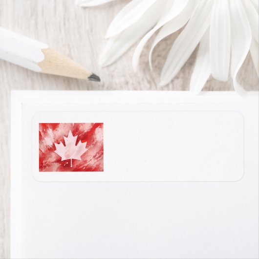 Canadese aple Leaf Etiket (Insitu)