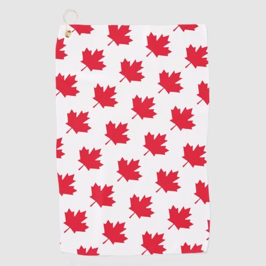 Canadese aple Leaf Golfhanddoek (Voorkant)