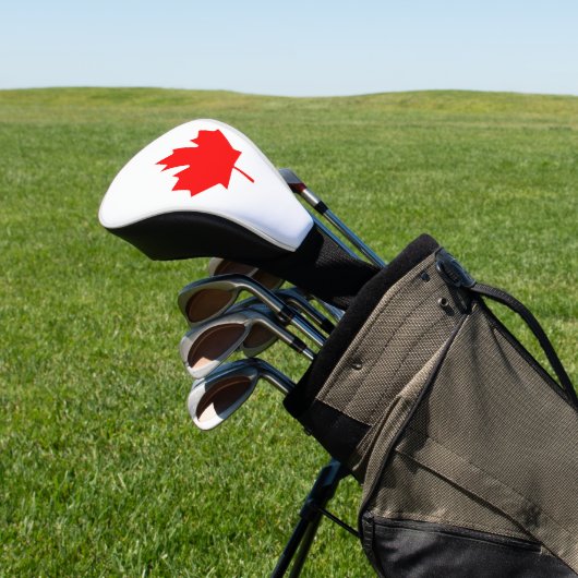 Canadese aple Leaf Golfheadcover (Insitu)
