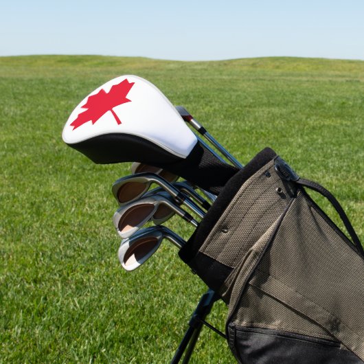 Canadese aple Leaf Golfheadcover (Insitu)