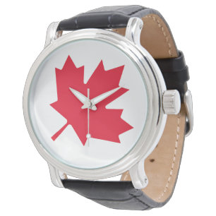 Canadese aple Leaf Horloge
