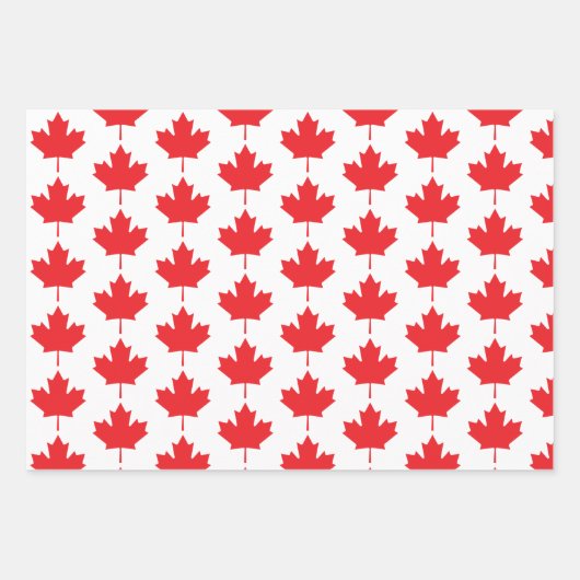 Canadese aple Leaf Inpakpapier Vel (Voorkant)