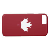 Canadese aple Leaf iPhone Case (Achterkant (Horizontaal))