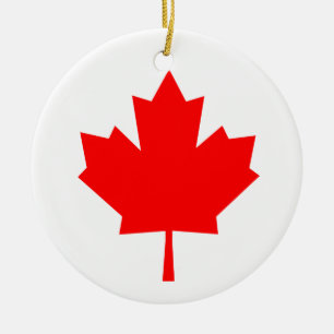 Canadese aple Leaf Keramisch Ornament