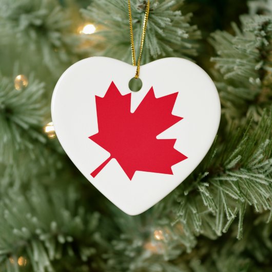 Canadese aple Leaf Keramisch Ornament (Boom)