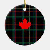 Canadese aple Leaf Keramisch Ornament (Voorkant)