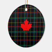 Canadese aple Leaf Keramisch Ornament (Links)