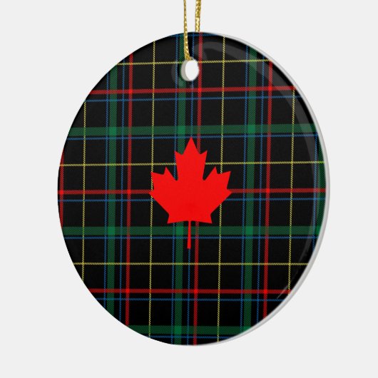 Canadese aple Leaf Keramisch Ornament (Links)