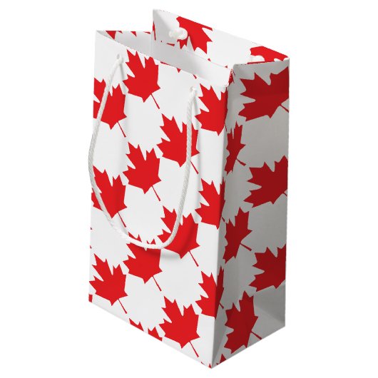 Canadese aple Leaf Klein Cadeauzakje (Achterkant Gekanteld)