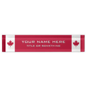 Canadese aple Leaf Naambordje (Voorkant)