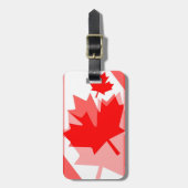 Canadese aple Leaf over Style CANADA Bagagelabel (Voorkant verticaal)
