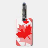 Canadese aple Leaf over Style CANADA Bagagelabel (Achterkant verticaal)