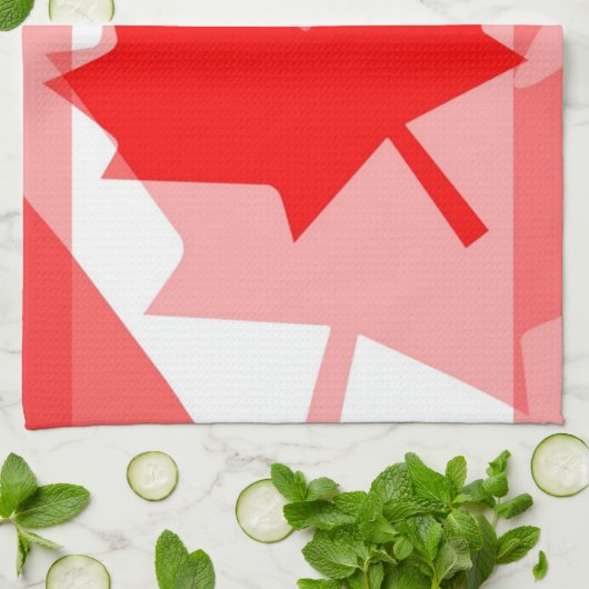 Canadese aple Leaf over Style CANADA Theedoek (Gevouwen)