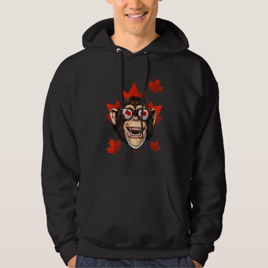 Canadese aple Leaf Patriotic Canada Flag Hoodie (Voorkant)