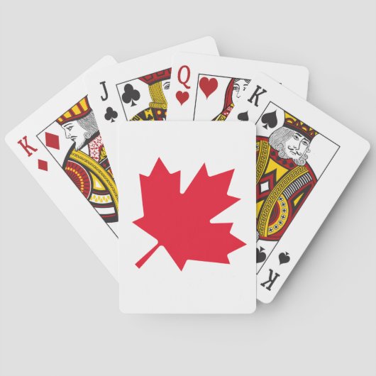 Canadese aple Leaf Pokerkaarten (Achterkant)