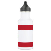 Canadese aple Leaf Red Stripe Water Fles (Rechts)