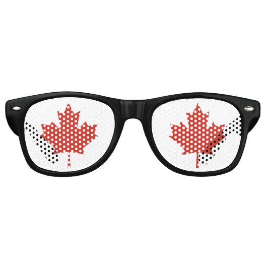 Canadese aple Leaf Retro Zonnebril (Voorkant)