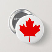 Canadese aple Leaf Ronde Button 5,7 Cm (Voorkant /achterkant)