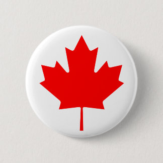 Canadese aple Leaf Ronde Button 5,7 Cm