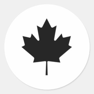 Canadese aple Leaf Ronde Sticker